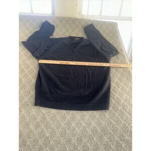 Lenor Romano Men’s Sweater L Gray Merino Wool